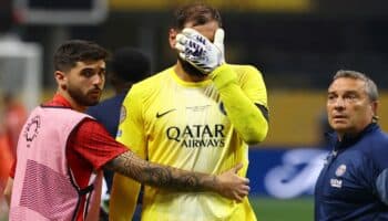Donnarumma quedó muy 'afectado' tras fracturar a Musiala | Video