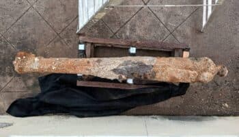 INAH resguarda cañones que podrían estar ligados a la Guerra de los Pasteles