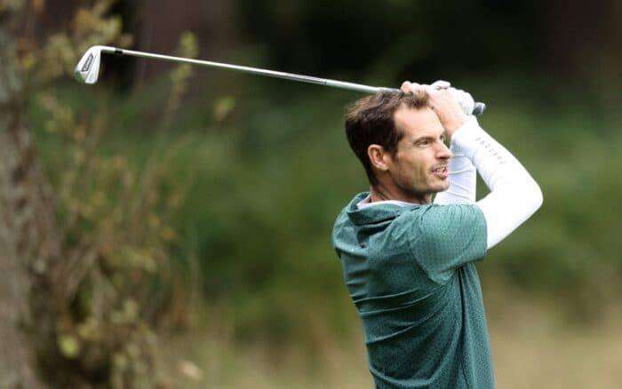Cambia Andy Murray la raqueta de tenis por los palos de golf | Video