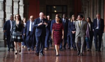 Mundial 2026: Recibe Sheinbaum a Infantino en víspera de arrancar la Copa del Mundo