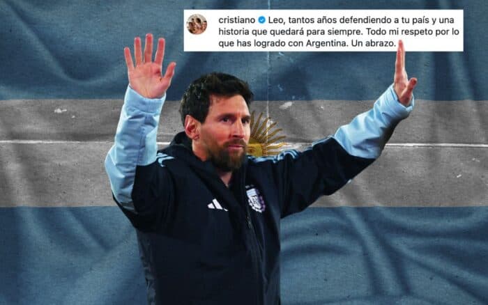 CR7 a Messi: 'Todo mi respeto por lo que has logrado con Argentina'