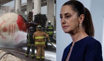 'Vamos a estar ahí, muy presentes': Sheinbaum lamenta explosión de pipa