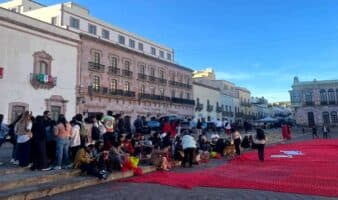 Zacatecas | Con tejido masivo denuncian represión y desapariciones bajo el gobierno de Monreal