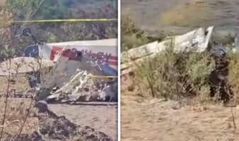 Dos muertos tras desplome de avioneta en Santa Isabel, Chihuahua