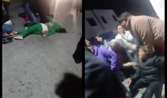 Conductor atropella a peregrinos en Nuevo León y deja al menos ocho heridos