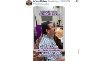 "#YoVotoClaudia": La publicación en 2024 de Arturo Chávez, nuevo consejero del INE