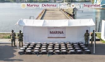 Marina ha incautado en el Pacífico Mexicano más de siete toneladas de cocaína en 18 días